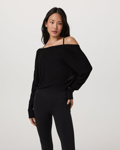Long Sleeve Twist Top Women's Black Twist Top | Vuori shop - US 9839