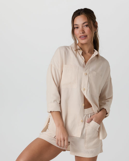 Trestles Twill Button Up Sand Dollar | Vuori sale - US 9852