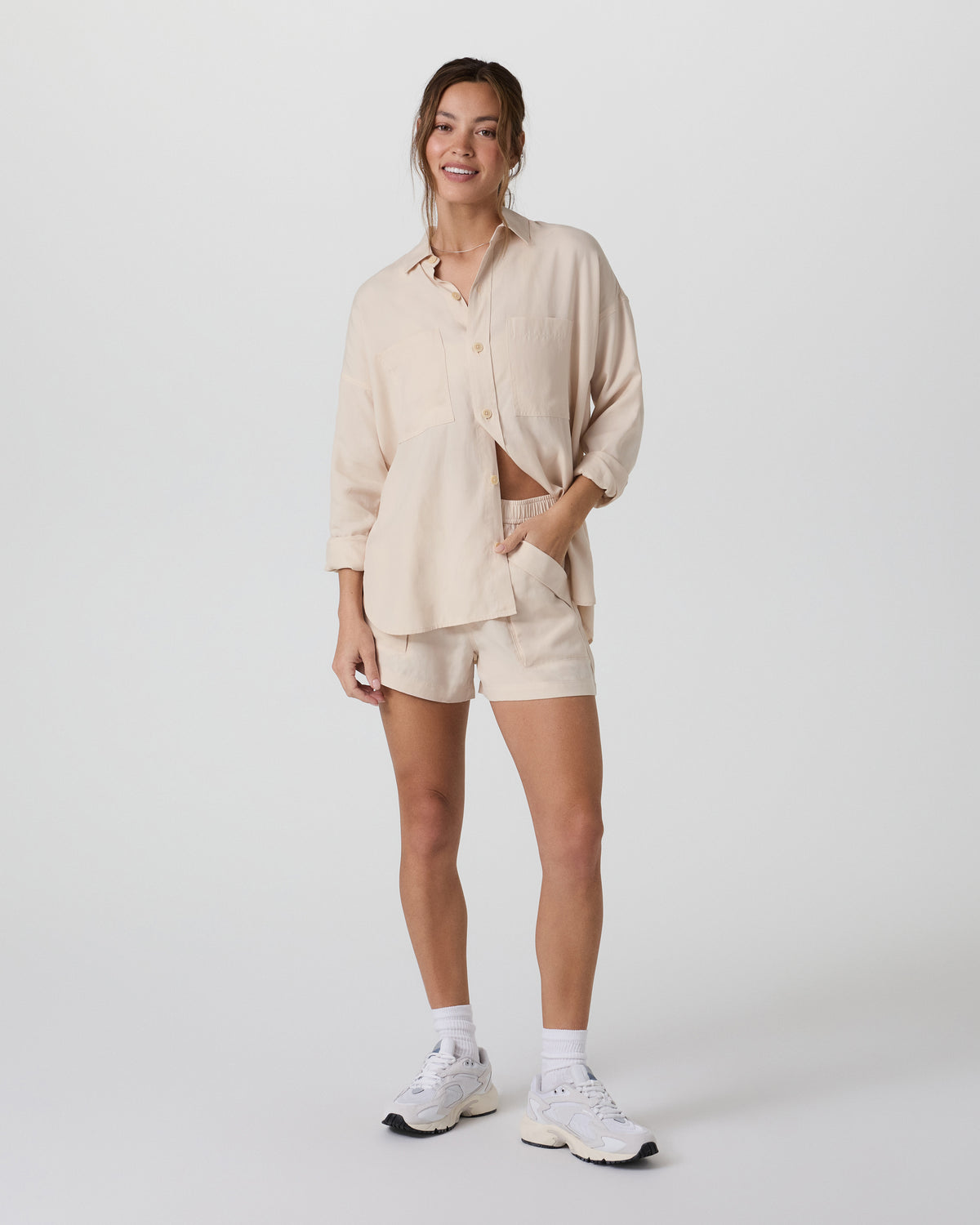 Trestles Twill Button Up Sand Dollar | Vuori sale - US 9852