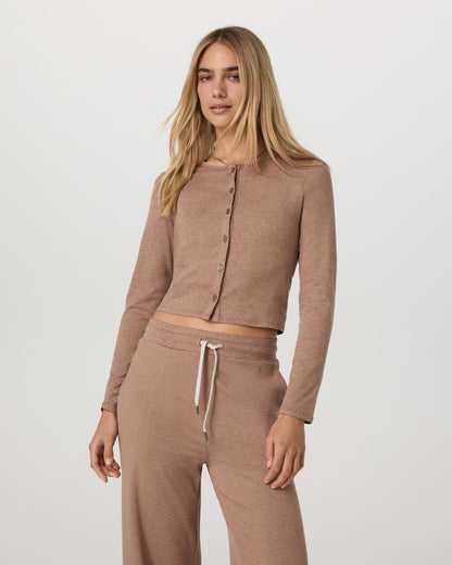 Halo Cardigan 2.0 Women's Nutmeg Heather Cardigan | Vuori onsale - US 2802