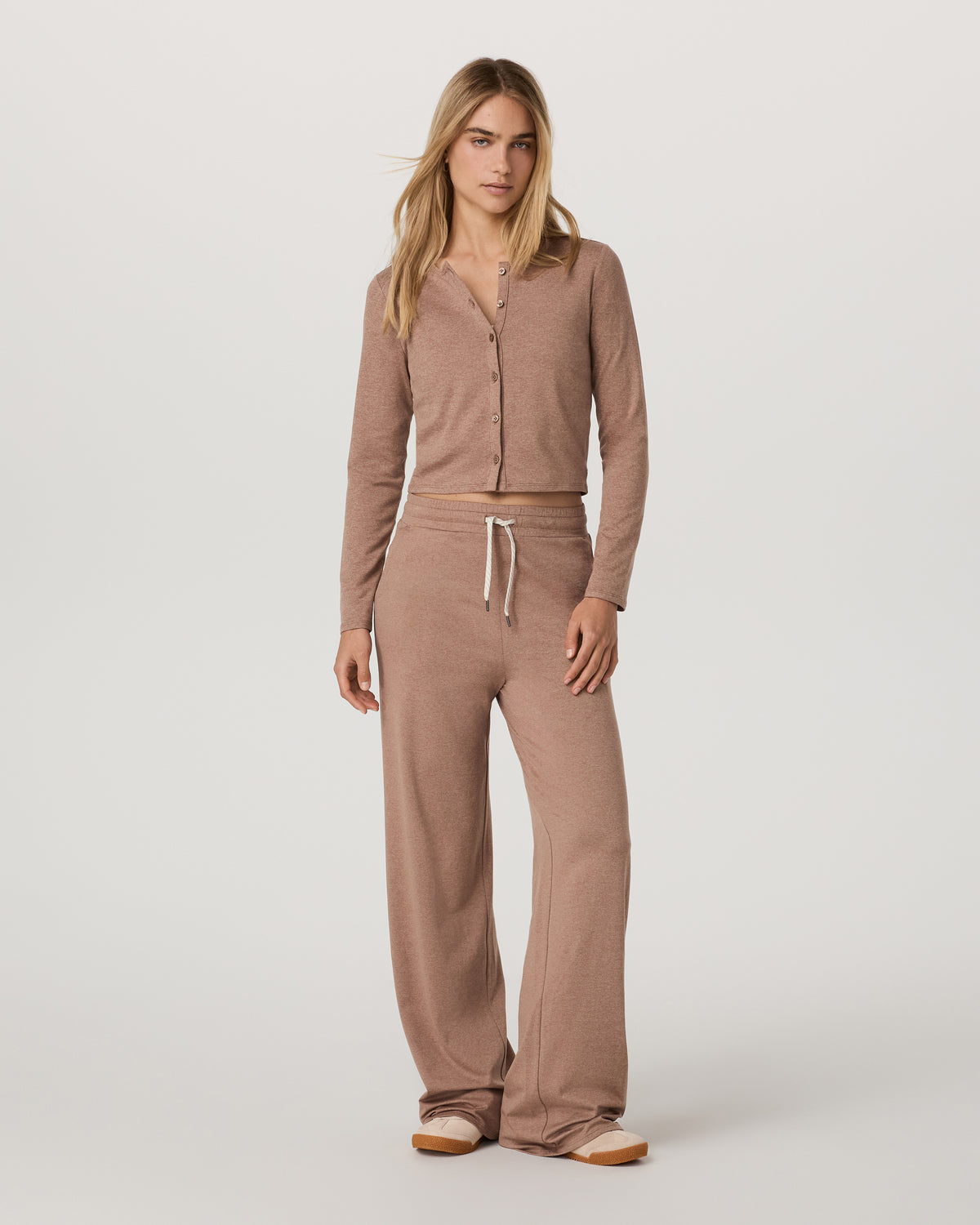 Halo Cardigan 2.0 Women's Nutmeg Heather Cardigan | Vuori onsale - US 2802