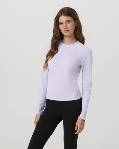 Long Sleeve Pose Crew Women's Lavender Ice Crewneck | Vuori outlet - US 5467