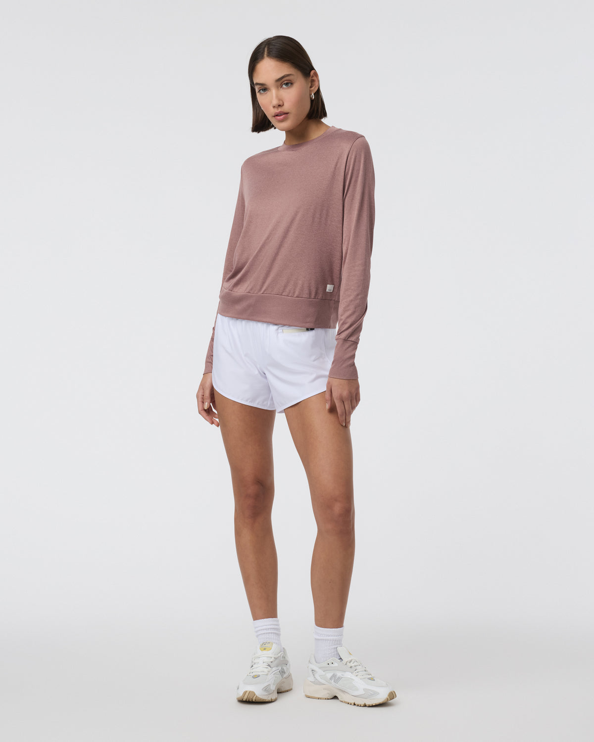Daydream Crew Sedona Brown Heather Long Sleeve Top | Vuori sale - US 4940