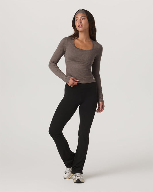 Women's Long Sleeve Halo Essential Scoop Chia Heather | Vuori onsale - US 5422