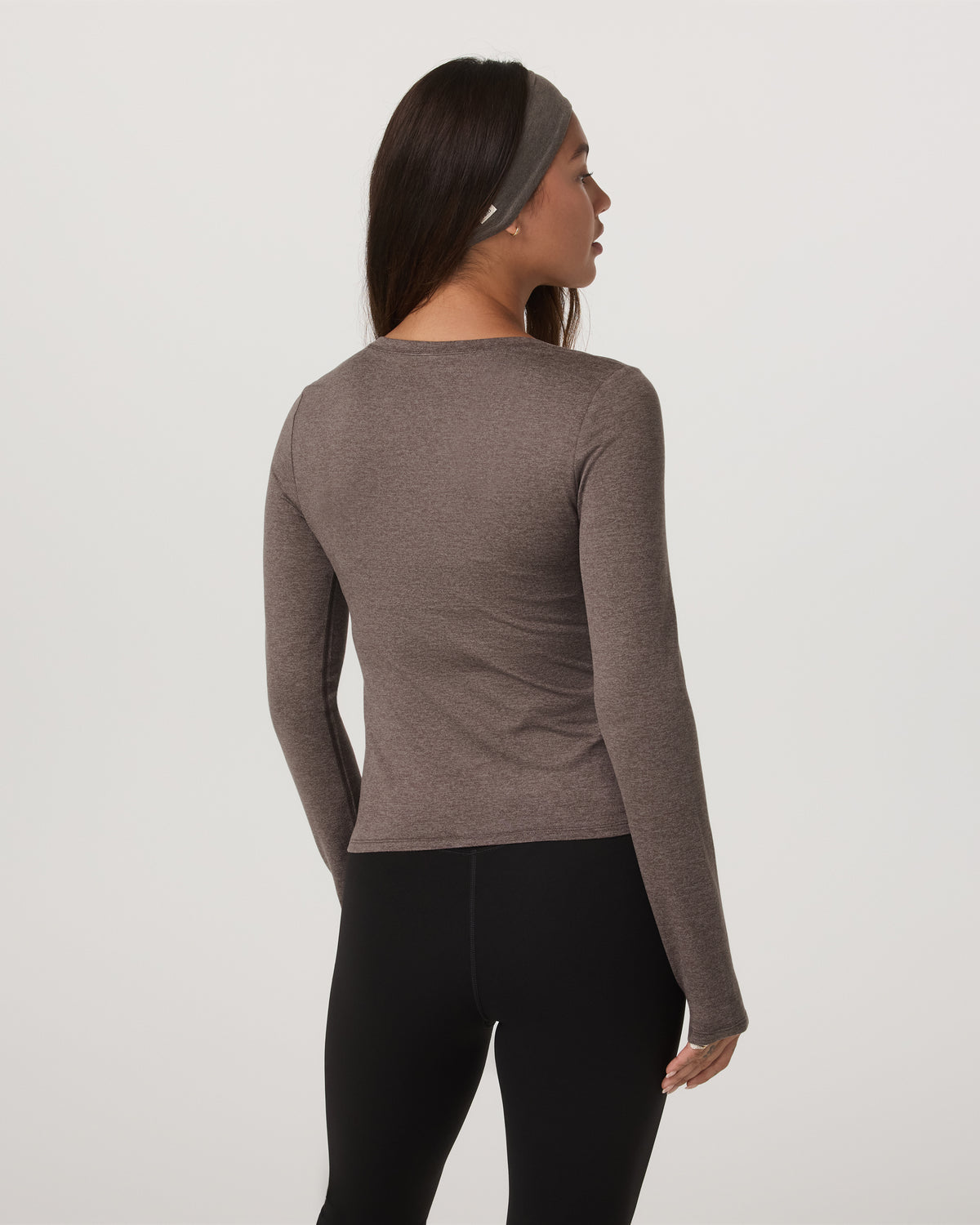 Women's Long Sleeve Halo Essential Scoop Chia Heather | Vuori onsale - US 5422