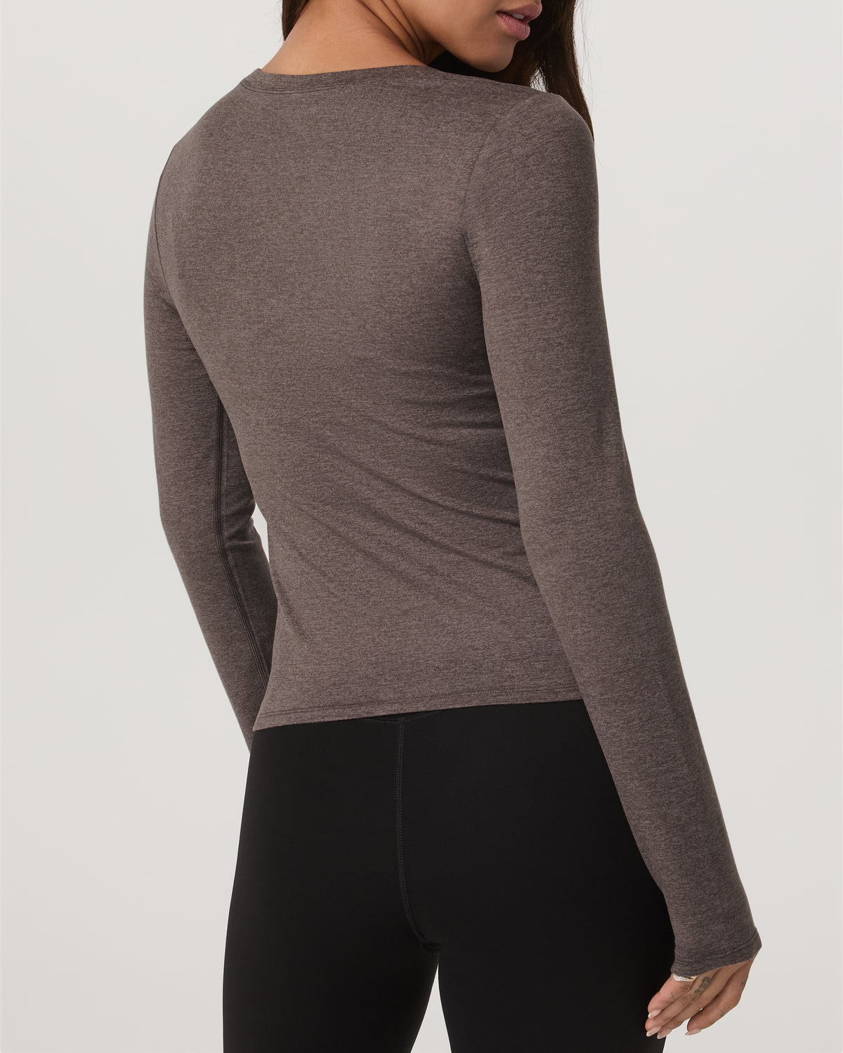 Women's Long Sleeve Halo Essential Scoop Chia Heather | Vuori onsale - US 5422