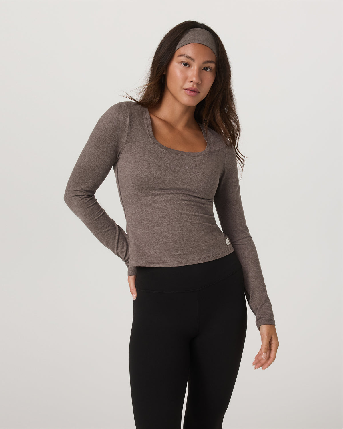 Women's Long Sleeve Halo Essential Scoop Chia Heather | Vuori onsale - US 5422