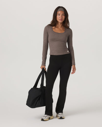 Women's Long Sleeve Halo Essential Scoop Chia Heather | Vuori onsale - US 5422