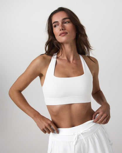 Daily Form Bra Women's White Racerback Sports Bra | Vuori online - US 5811