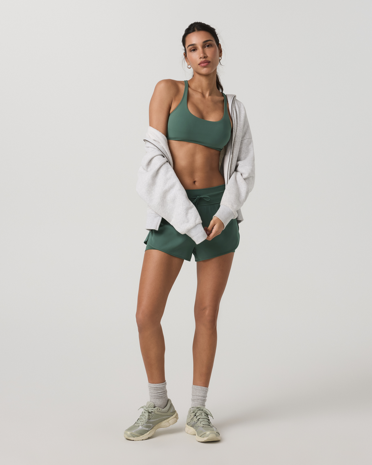 Yosemite Bra Women's Agate Green Strappy Sports Bra | Vuori outlet - US 7631