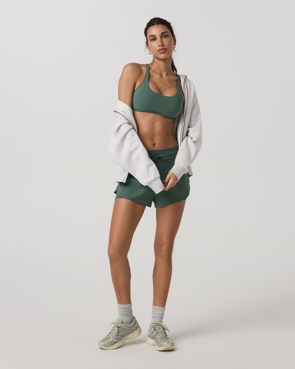 Yosemite Bra Women's Agate Green Strappy Sports Bra | Vuori outlet - US 7631