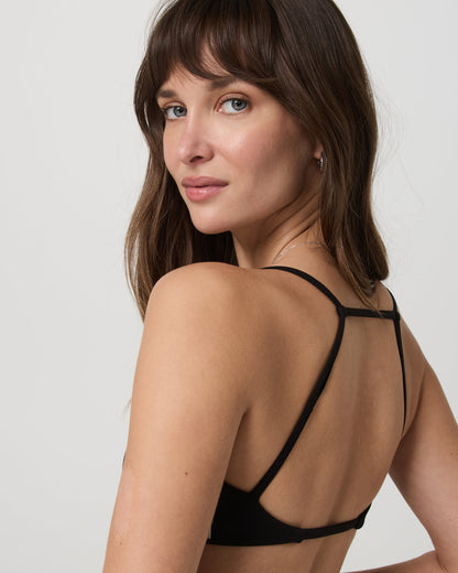 Vuori AllTheFeels™ Strappy Back Bra Women's Black Sports Bra | Vuori for sale - US 9789