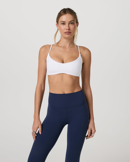 Vuori AllTheFeels™ Strappy Back Bra Women's White Sports Bra | Vuori discount - US 4515