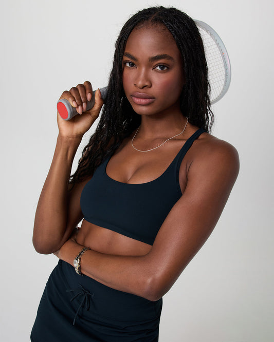 Yosemite Bra Ink Strappy Sports Bra | Vuori shop - US 4187