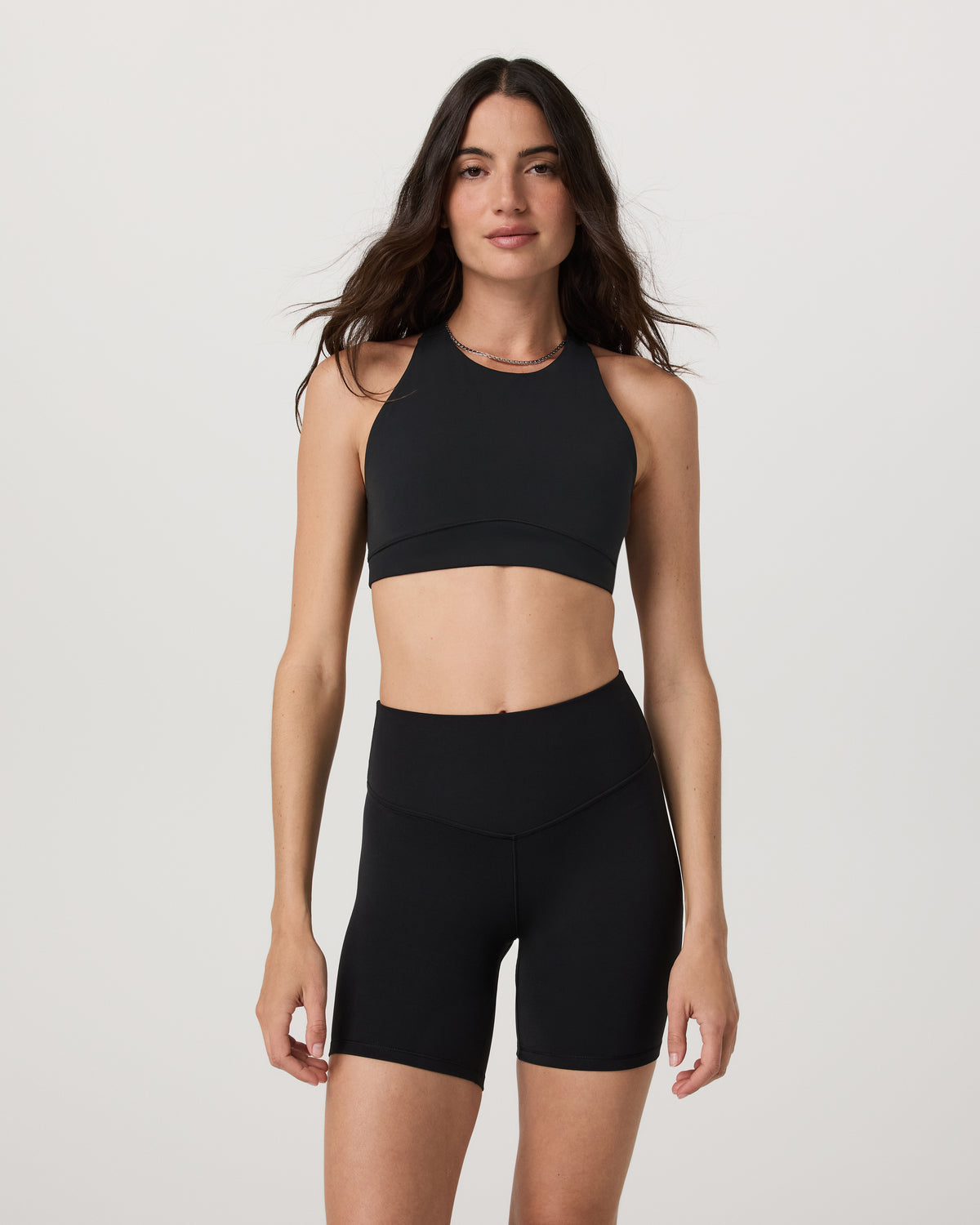 Vuori AllTheForm™ High Neck Bra Black Sports Bra | Vuori sale - US 4785