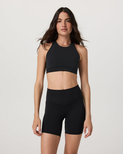 Vuori AllTheForm™ High Neck Bra Black Sports Bra | Vuori sale - US 4785