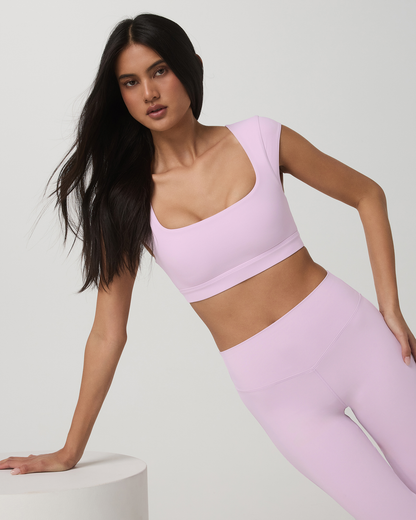 Vuori AllTheForm™ Short Sleeve Bra Women's Orchid Whisper Bra | Vuori onsale - US 1476