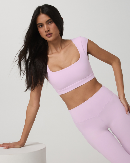 Vuori AllTheForm™ Short Sleeve Bra Women's Orchid Whisper Bra | Vuori onsale - US 1476