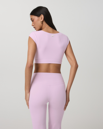 Vuori AllTheForm™ Short Sleeve Bra Women's Orchid Whisper Bra | Vuori onsale - US 1476