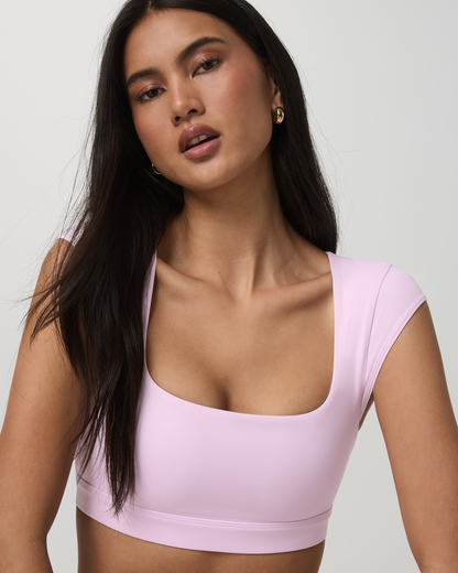 Vuori AllTheForm™ Short Sleeve Bra Women's Orchid Whisper Bra | Vuori onsale - US 1476