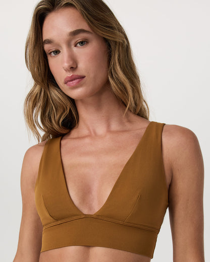 Vuori AllTheFeels™ Triangle Bra Women's Bra in Rum | Vuori sale - US 7669