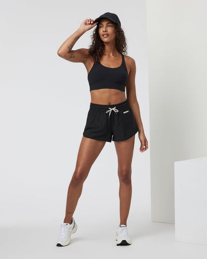 Yosemite Longline Bra Black Strappy Sports Bra | Vuori onsale - US 4630