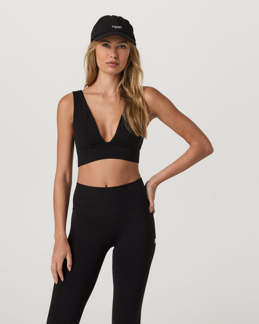 Vuori AllTheFeels™ Triangle Bra Women's Black Bra | Vuori discount - US 5042