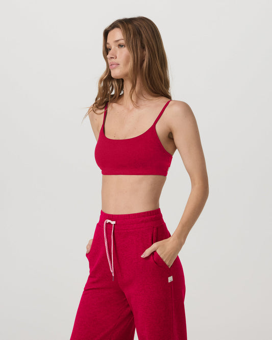 Halo Essential Bra Women's Strawberry Heather Sports Bra | Vuori shop - US 5147