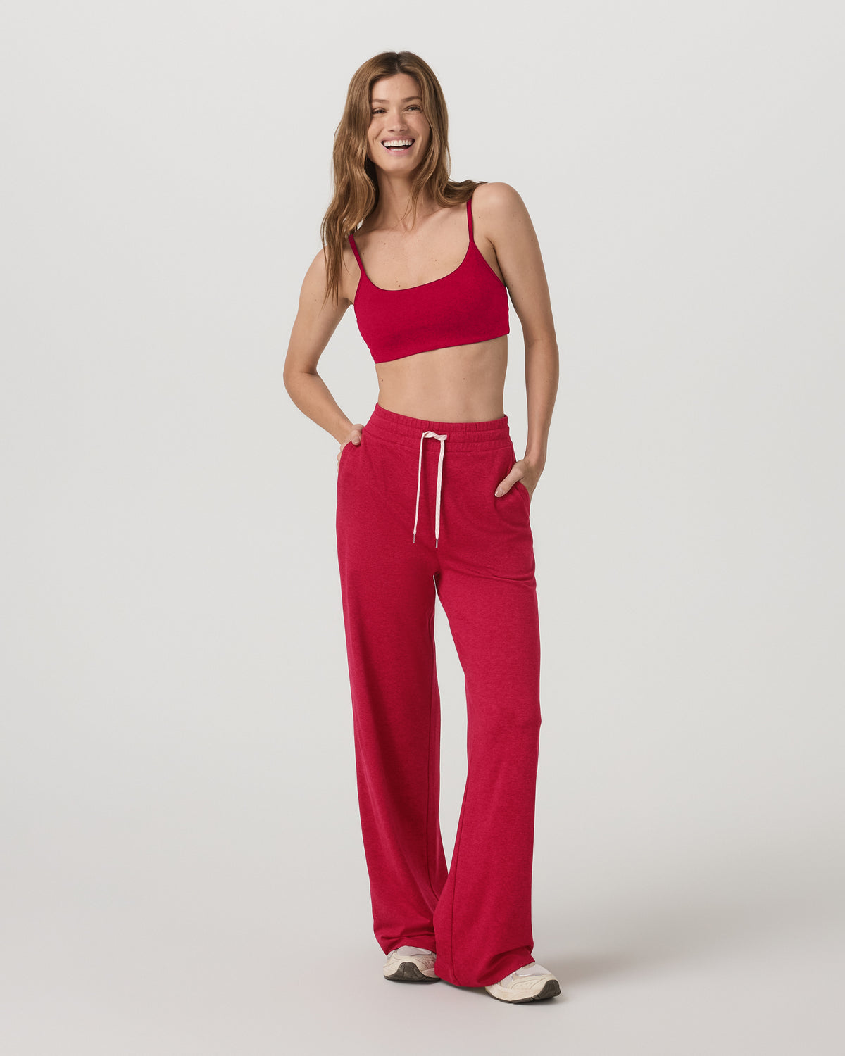 Halo Essential Bra Women's Strawberry Heather Sports Bra | Vuori shop - US 5147