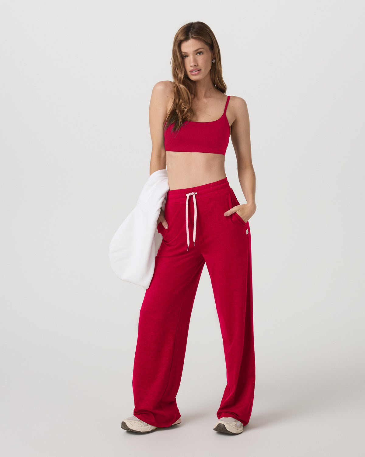 Halo Essential Bra Women's Strawberry Heather Sports Bra | Vuori shop - US 5147