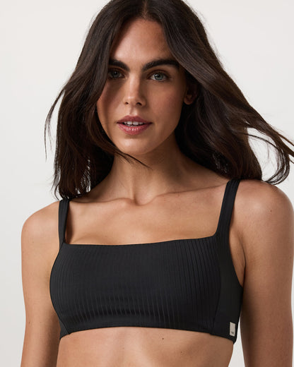Inversion Rib Bra Women's Black Sports Bra | Vuori sale - US 1826