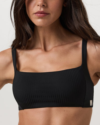 Inversion Rib Bra Women's Black Sports Bra | Vuori sale - US 1826
