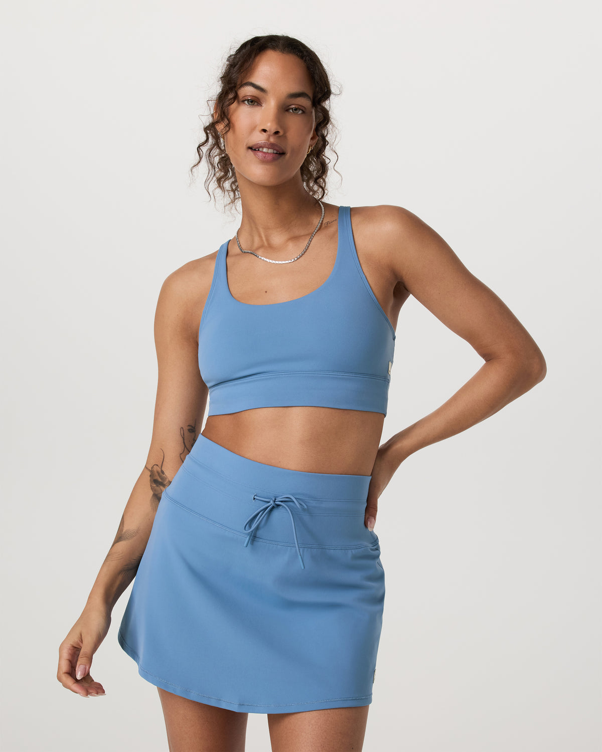 Yosemite Longline Bra Light French Blue Sports Bra | Vuori discount - US 3996