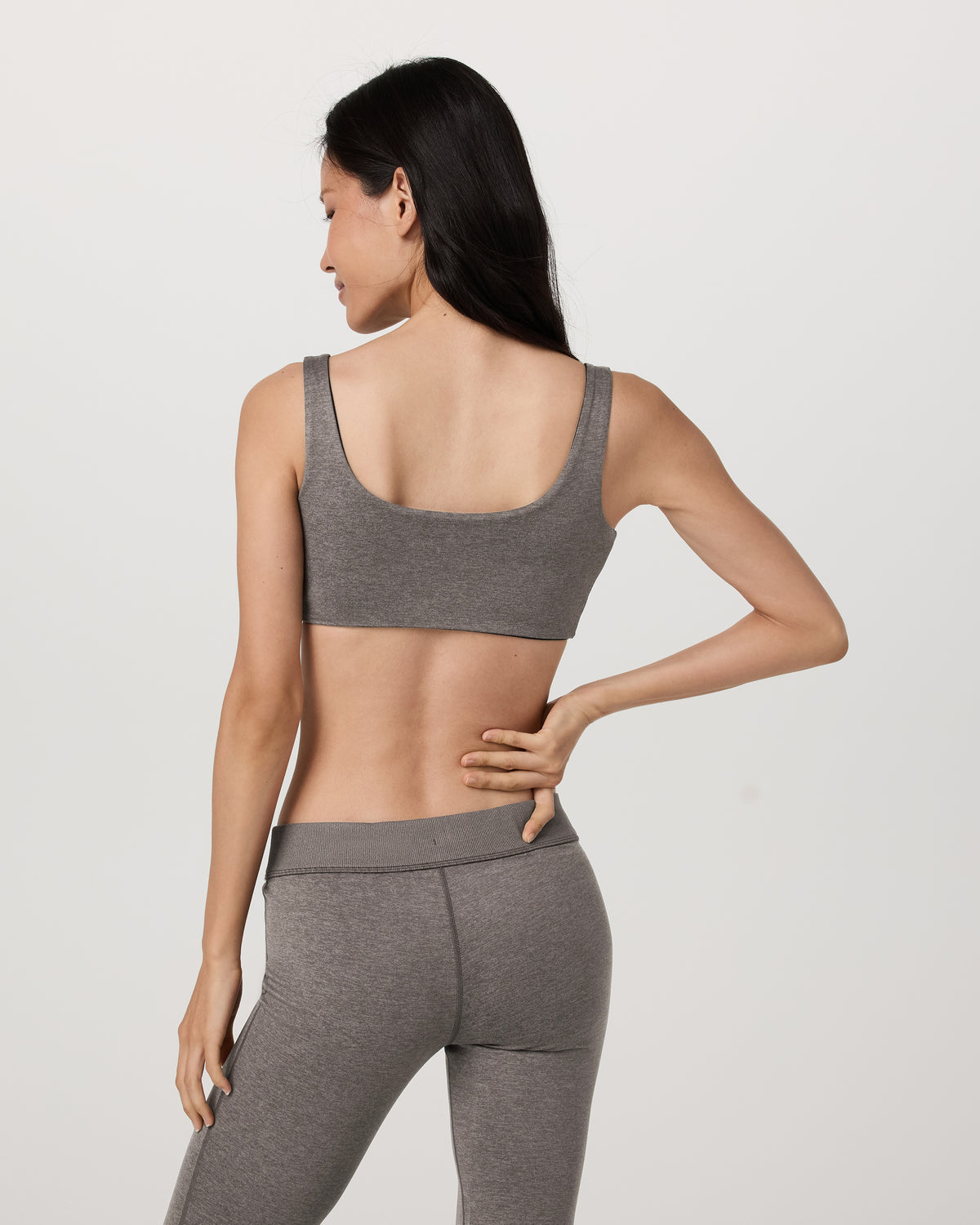 Halo Reversible Bra Women's Chia Heather Sports Bra | Vuori shop - US 1984