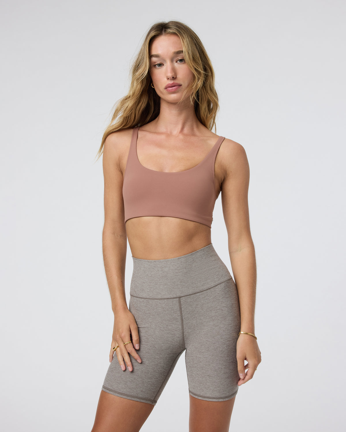 Yosemite Bra Sedona Brown Strappy Sports Bra | Vuori sale - US 4402