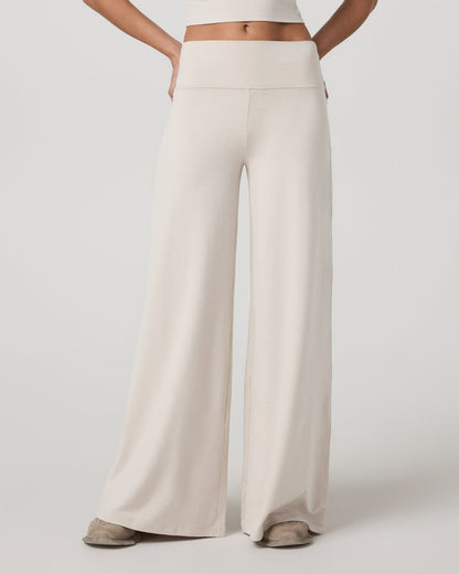 Halo Easy Wideleg Pant-Short Women's Ecru Heather Pants | Vuori discount - US 3567
