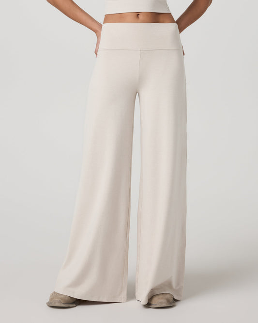 Halo Easy Wideleg Pant-Short Women's Ecru Heather Pants | Vuori discount - US 3567