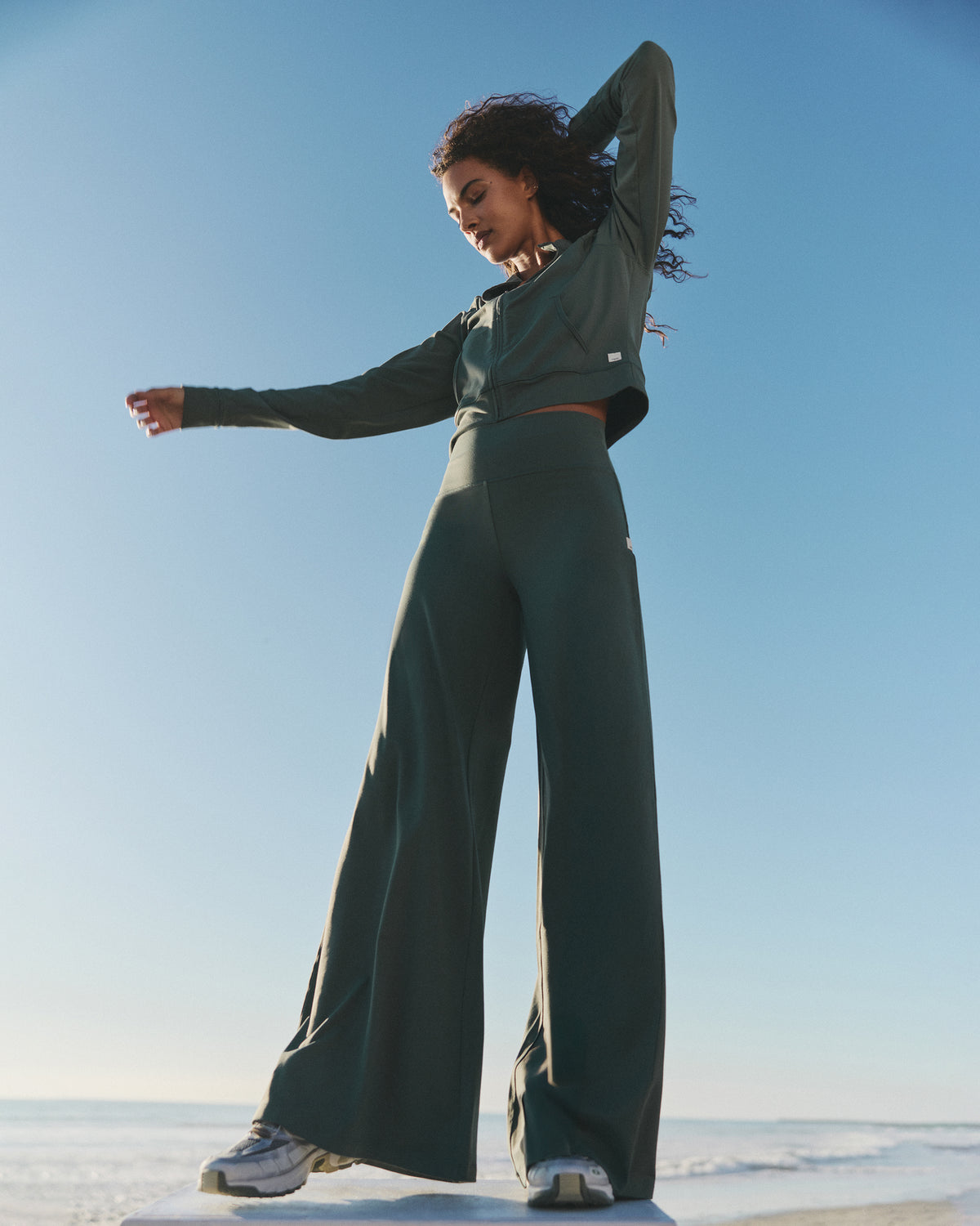 Halo Easy Wideleg Pant Women's Agate Green Wideleg Pant | Vuori outlet - US 6328