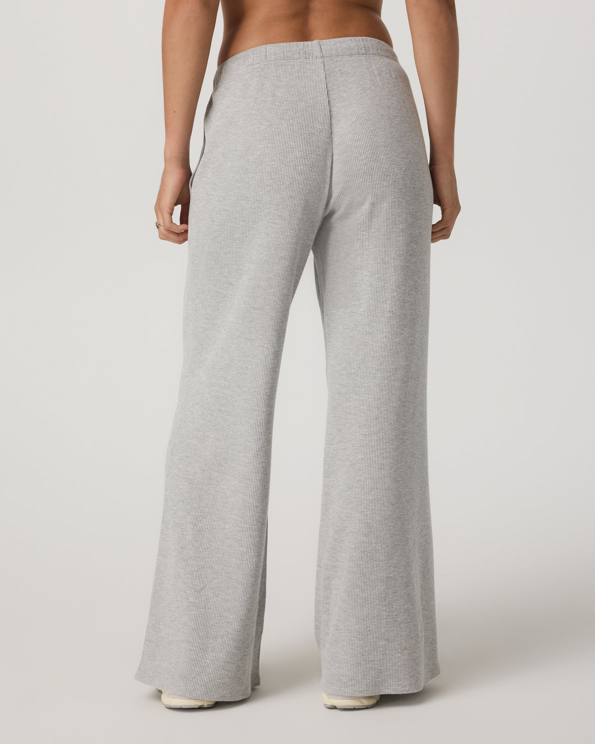 Waffle Wideleg Pant Women's Light Grey Waffle Knit Pants | Vuori for sale - US 4726