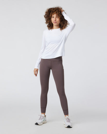 Daydream Crew White Lightweight Long-Sleeve Top | Vuori online - US 7682