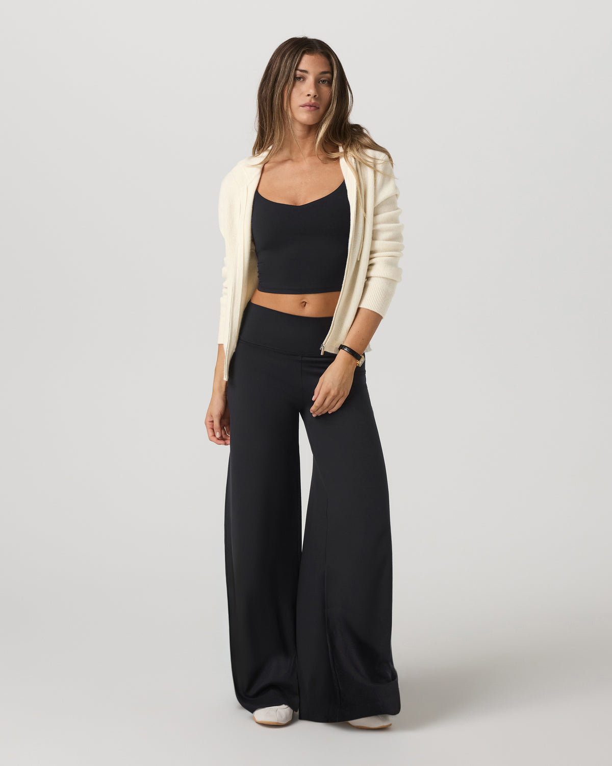 Halo Easy Wideleg Pant Women's Solid Black Wideleg Pants | Vuori discount - US 2304