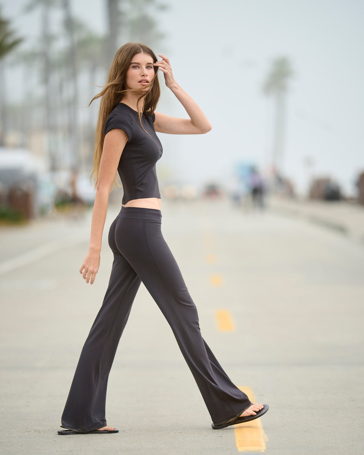 Halo Flare Pant Women's Solid Black Pants | Vuori shop - US 2736