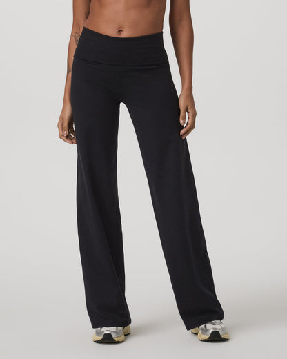 Granite Foldover Straight Leg Women's Black Heather Pant | Vuori sale - US 5964