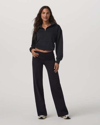 Granite Foldover Straight Leg Women's Black Heather Pant | Vuori sale - US 5964