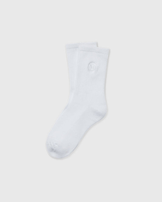 Half Crew Sock 2.0 White Performance Socks | Vuori online - US 5367