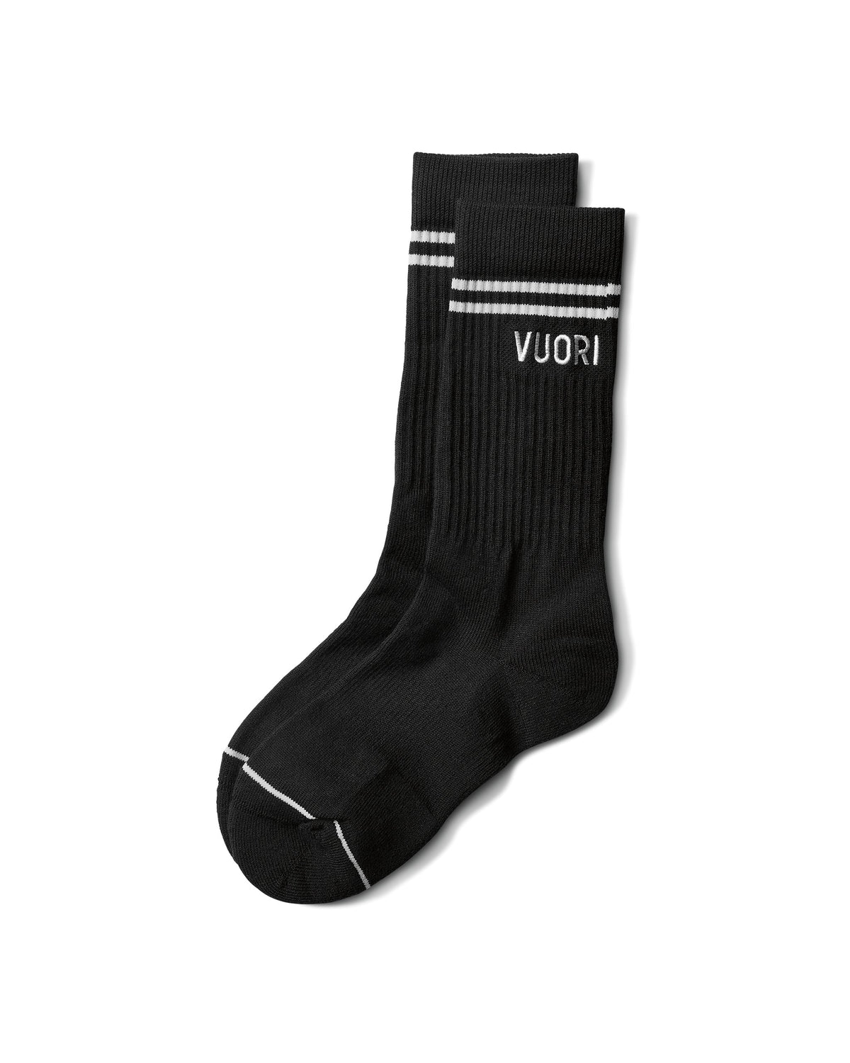 Vuori Crew Sock Black Performance Crew Socks | Vuori outlet - US 5728