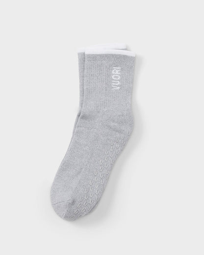 Half Crew Gripper Sock Light Heather Grey Grip | Vuori shop - US 8745