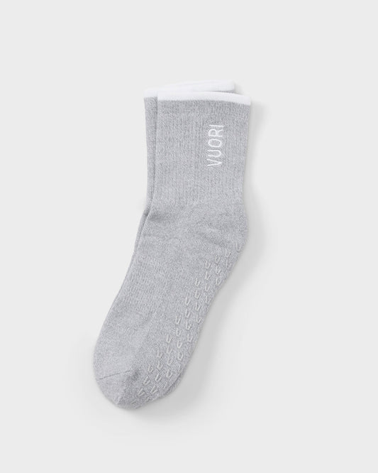 Half Crew Gripper Sock Light Heather Grey Grip | Vuori shop - US 8745