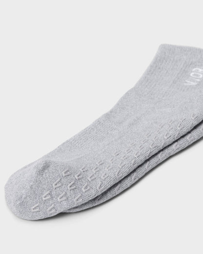Half Crew Gripper Sock Light Heather Grey Grip | Vuori shop - US 8745