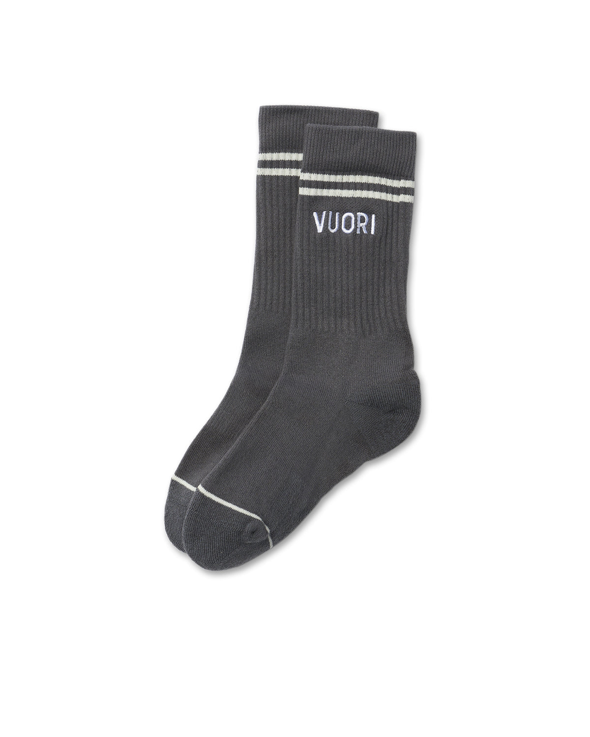 Vuori Crew Sock Charcoal Performance Crew Socks | Vuori online - US 8558